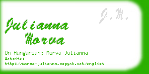 julianna morva business card
